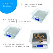 Loadstone Studio 2000g/0.1g Smart Digital Multifunction Stainless Steel Jewelry & Kitchen Food Scale, 0.001oz Resolution