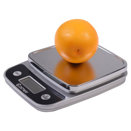 Costway 11lb x 0.04oz LCD Digital Kitchen Weight Scale 5Kg x 1g Food Diet Postal Slim