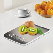Mllieroo Digital Kitchen Scale Multifunction Food Scale, 11 lb 5 kg,LCD Display, Stainless Steel Silver