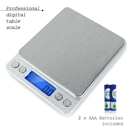Loadstone Studio 2000g/0.1g Smart Digital Multifunction Stainless Steel Jewelry & Kitchen Food Scale, 0.001oz Resolution
