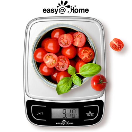Easy@Home Digital Kitchen Food Scale with High Precision to 0.04oz and 11 lbs capacity, Digital Multifunction Measuring Scale, EKS-202